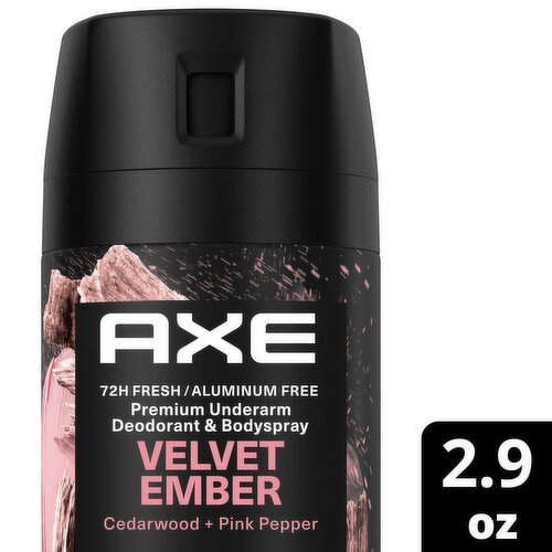 Axe Fine Fragrance Collection Velvet Ember Premium Underarm Deodorant & Bodyspray, 2.9 oz