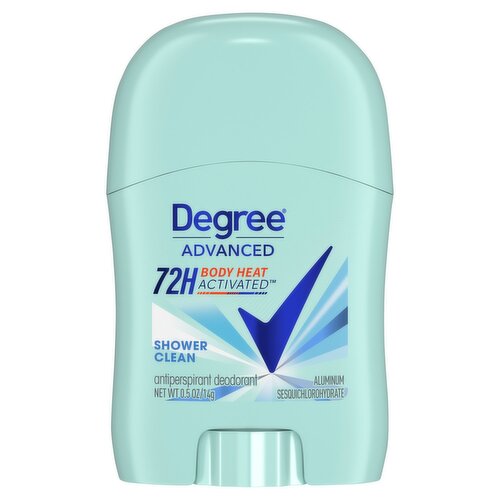 Degree Advanced Shower Clean Antiperspirant Deodorant, 0.5 oz