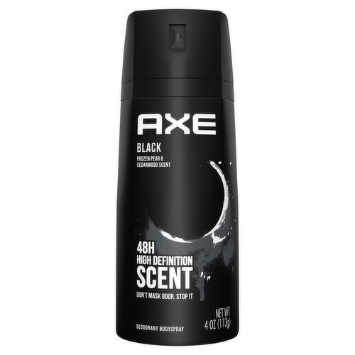 Axe Black Frozen Pear & Cedarwood Scent Deodorant Bodyspray, 4 oz