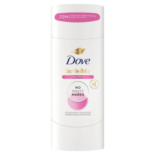Dove Invisible Clear Finish Antiperspirant Deodorant, 2.6 oz