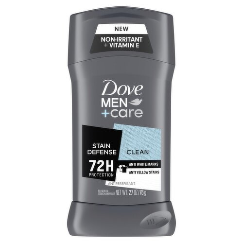 Dove Men+Care Clean Stain Defense Antiperspirant Deodorant, 2.7 oz