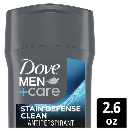 Dove Men+Care Stain Defense Clean Antiperspirant, 2.6 oz