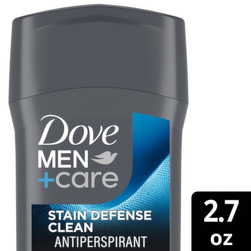Dove Men+Care Stain Defense Clean Antiperspirant, 2.7 oz
