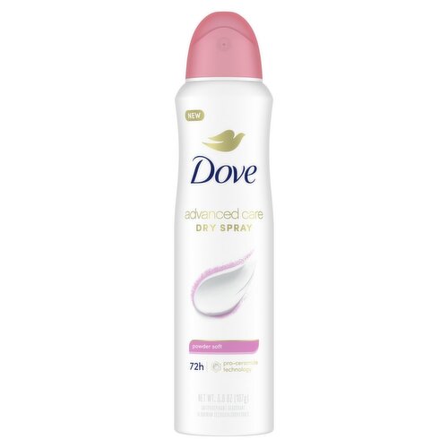 Dove Advanced Care Dry Spray Powder Soft Antiperspirant Deodorant, 3.8 oz