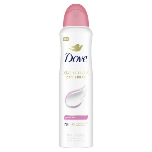 Dove Advanced Care Dry Spray Powder Soft Antiperspirant Deodorant, 3.8 oz