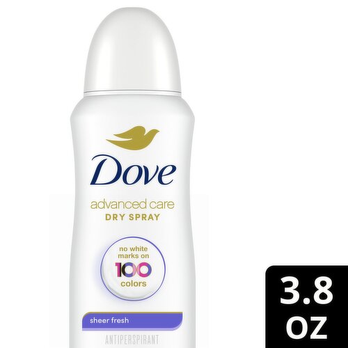 Dove Advanced Care Dry Spray Invisible Sheer Fresh Antiperspirant Deodorant, 3.8 oz