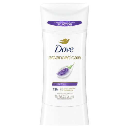 Dove Advanced Care Lavender Fresh Antiperspirant Deodorant, 2.6 oz