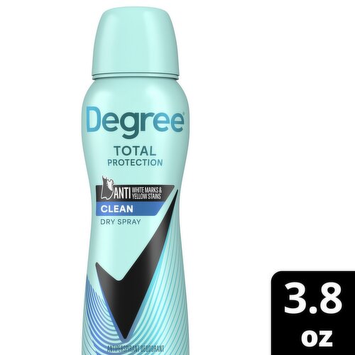 Degree Total Protection Clean Dry Spray Antiperspirant Deodorant, 3.8 oz