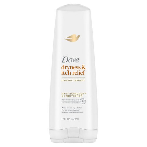 Dove Dryness and Itch Relief Anti-Dandruff Conditioner, 12 fl oz