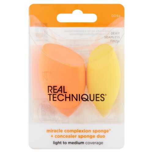 Real Techniques Dewy Seamless Finish Miracle Complexion Sponge + Concealer Sponge Duo