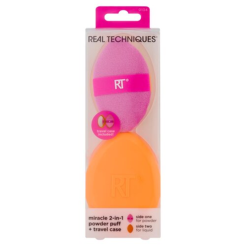 Real Techniques Miracle 2-in-1 Powder Puff + Travel Case
