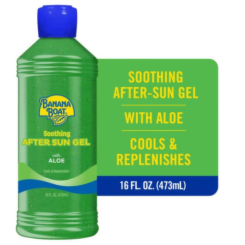 Banana Boat Soothing After Sun Gel with Aloe, Sunburn Relief, 16oz