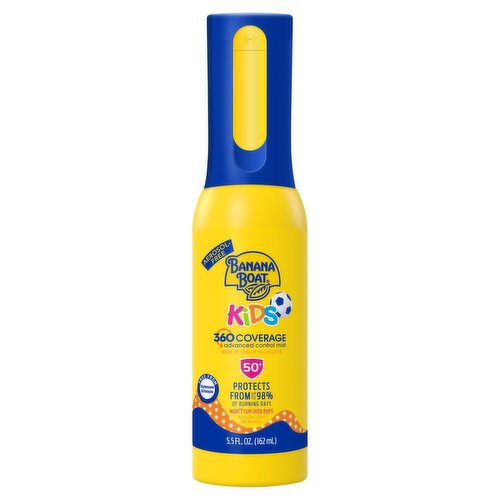 Banana Boat Kids Coverage Mist SPF 50+ Sunscreen, 5.5oz