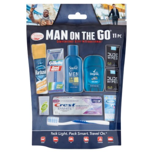 Convenience Kits International 11 pc Man on the Go Travel Kit