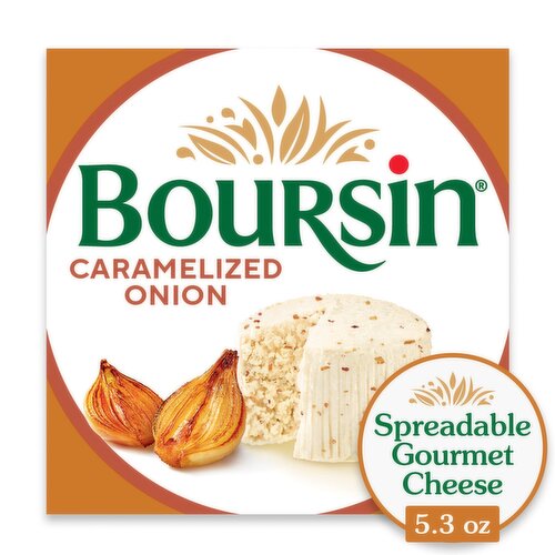 Boursin Caramelized Onion & Herbs Spreadable Gourmet Cheese, 5.3 oz
