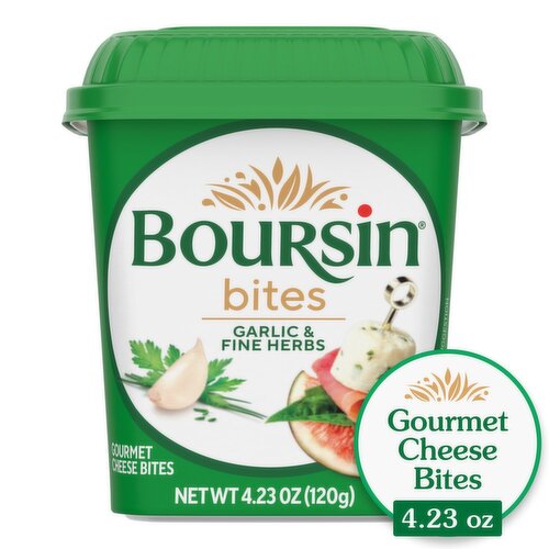 Boursin Garlic & Fine Herbs Gournay Style Cheese Bites, 4.23 oz