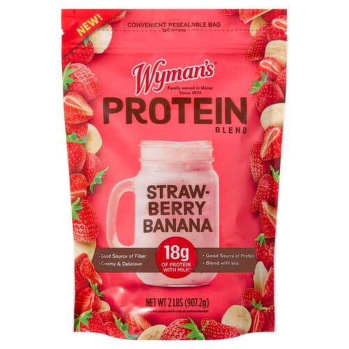 Wyman's Straw-Berry Banana Protein Blend, 2 lbs