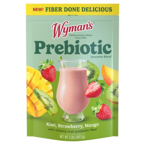 Wyman's Kiwi, Strawberry, Mango Prebiotic Smoothie Blend, 2 lbs