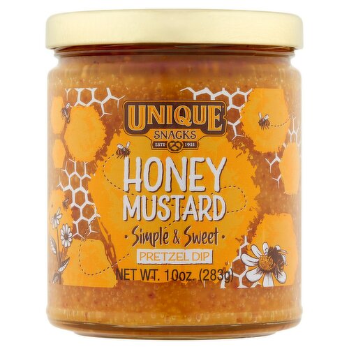 Unique Snacks Honey Mustard Pretzel Dip, 10 oz