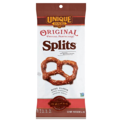 Unique Snacks Original Splits Pretzels, 11 oz