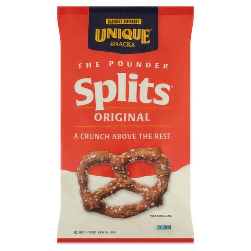 Unique Snacks The Pounder Splits Original Pretzels, 16 oz