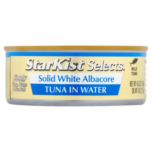 StarKist Selects Solid White Albacore Tuna in Water, 4.5 oz