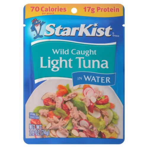 StarKist Wild Caught Light Tuna in Water, 2.6 oz