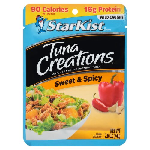 StarKist Tuna Creations Sweet & Spicy Lightly Seasoned Premium Tuna, 2.6 oz