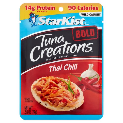 StarKist Tuna Creations Bold Thai Chili Seasoned Premium Tuna, 2.6 oz
