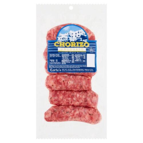 Corte's Uruguayo Chorizo Sausage, 6 count, 14 oz