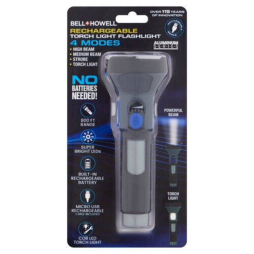 Bell + Howell Rechargeable Torch Flashlight