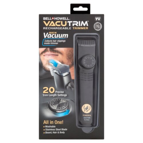 Bell + Howell Vacutrim Rechargeable Trimmer