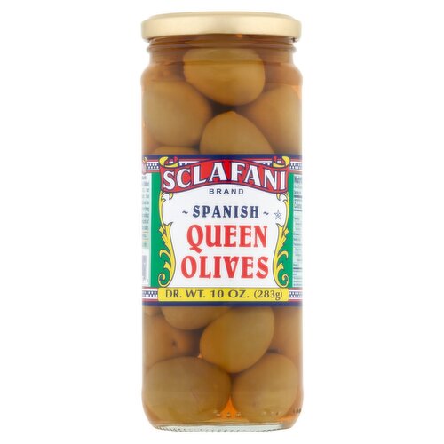 Sclafani Spanish Queen Olives, 10 oz