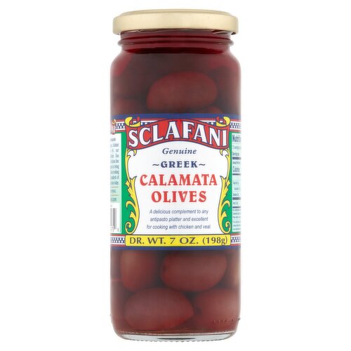 Sclafani Greek Calamata Olives, 7 oz