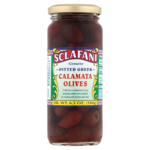 Sclafani Pitted Greek Calamata Olives, 6.5 oz