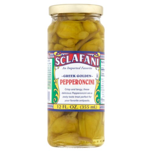 Sclafani Greek Golden Pepperoncini, 12 fl oz