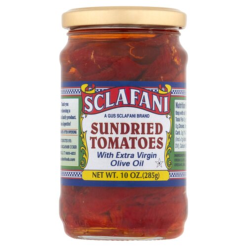 Sclafani Sundried Tomatoes with Extra Virgin Olive Oil, 10 oz