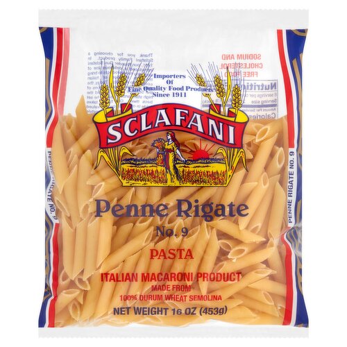 Sclafani Penne Rigate No. 9 Pasta, 16 oz