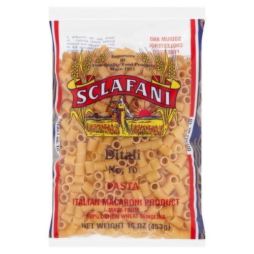 Sclafani Ditali No. 10 Pasta, 16 oz