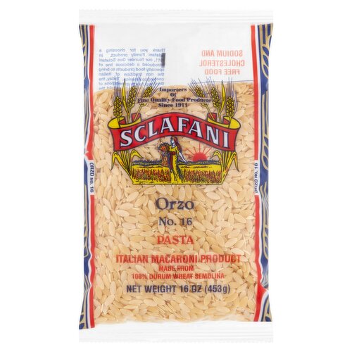 Sclafani Orzo No. 16 Pasta, 16 oz