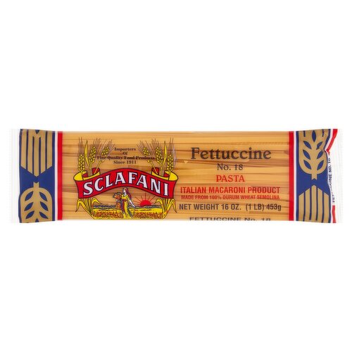 Sclafani Fettuccine No. 18 Pasta, 16 oz