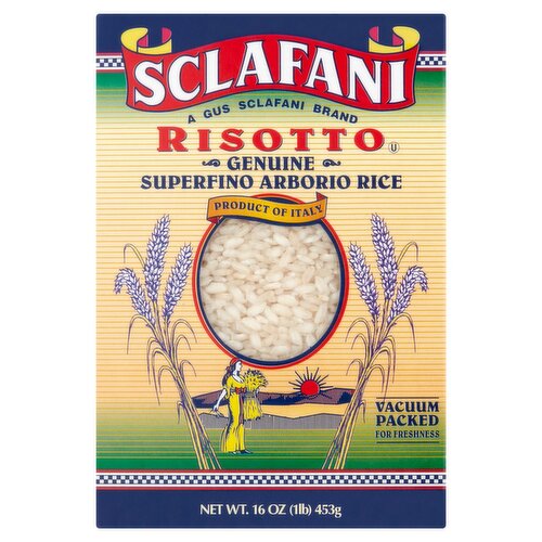 Sclafani Genuine Superfino Arborio Rice Risotto, 16 oz