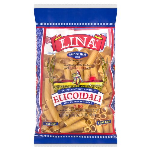 Lina #80 Elicoidali 100% Durum Semolina Pasta, 16 oz
