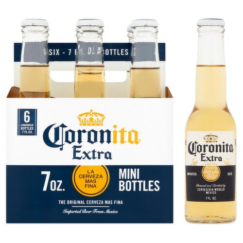 Coronita Extra Beer, 6 count, 7 fl oz