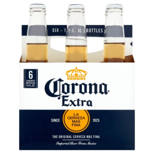 Corona Extra Beer, 6 count, 12 fl oz