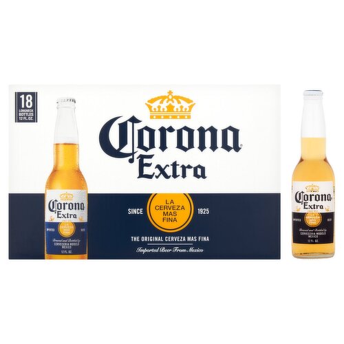 Corona Extra Beer, 18 count, 12 fl oz