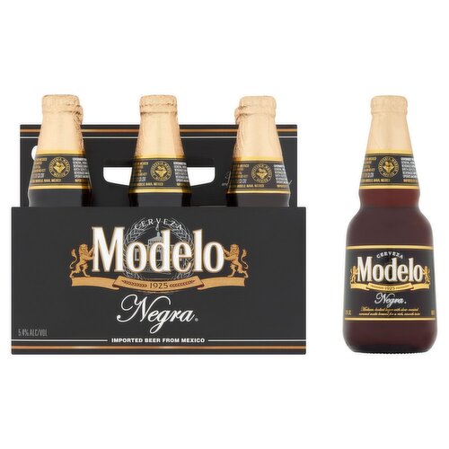 Modelo Negra Beer, 6 count, 12 fl oz