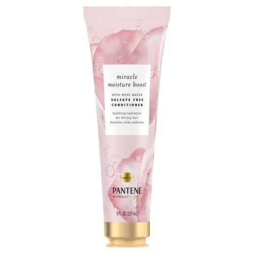 Pantene Pro-V Nutrient Blends Miracle Moisture Boost with Rose Water Conditioner, 8 fl oz