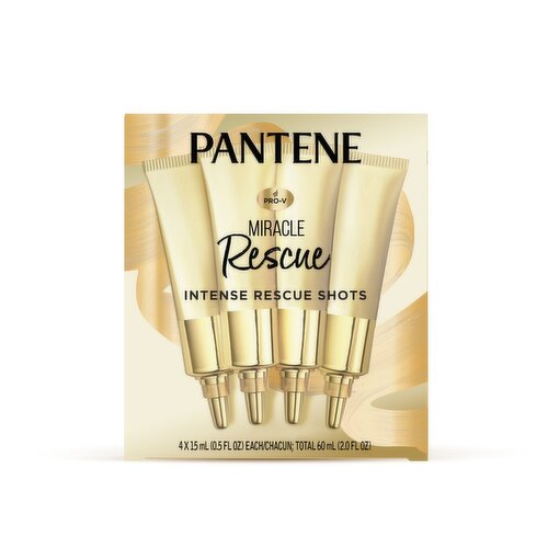 Pantene Intense Rescue Shots, Targets Extreme Damage, Nourishes & Helps Prevent Split Ends, Protect