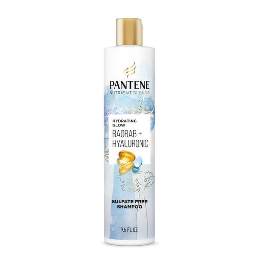 Pantene Nutrient Blends Hydrating Glow Baobab + Hyaluronic Sulfate Free Shampoo 9.6 FL OZ